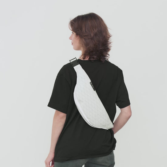 vvelo Crossbag: 360 Grad Ansicht (Medium, Weiß)