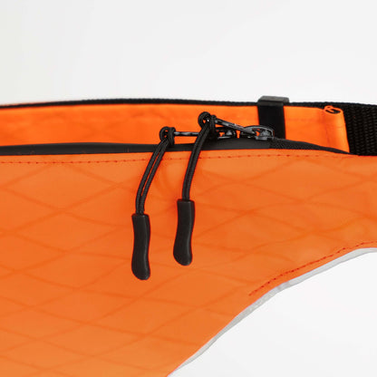 Crossbag neon-orange – vvelo | Detailansicht Reißverschlüsse