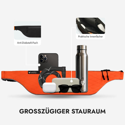 Stauraum der vvelo Crossbag (Orange, Large)