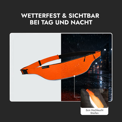 vvelo Crossbag sichtbar bei Tag und Nacht (Groß, Orange)