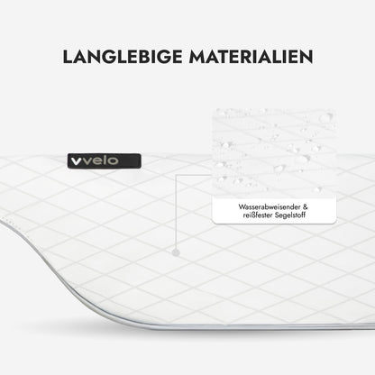 Wasserabweisendes Textil der vvelo Crossbag (Large, Weiß)