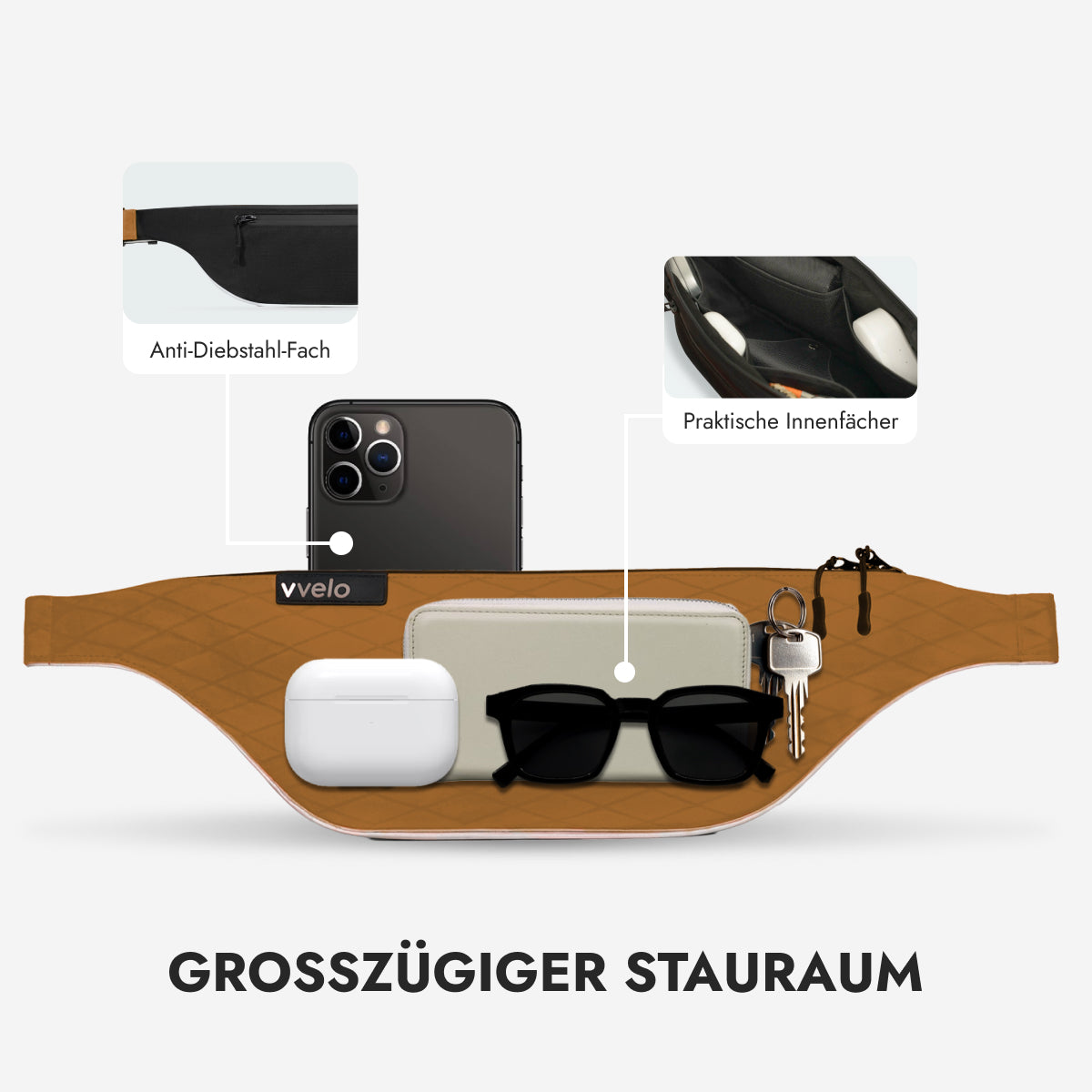 Crossbag medium – Braun