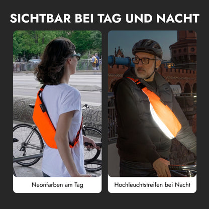 Crossbag groß – Neon-Orange