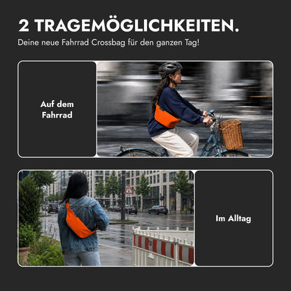 Crossbag groß – Neon-Orange