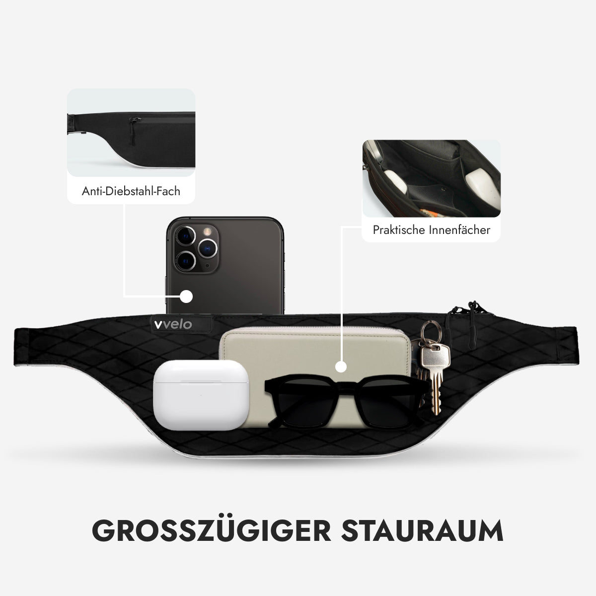 Crossbag medium – Schwarz