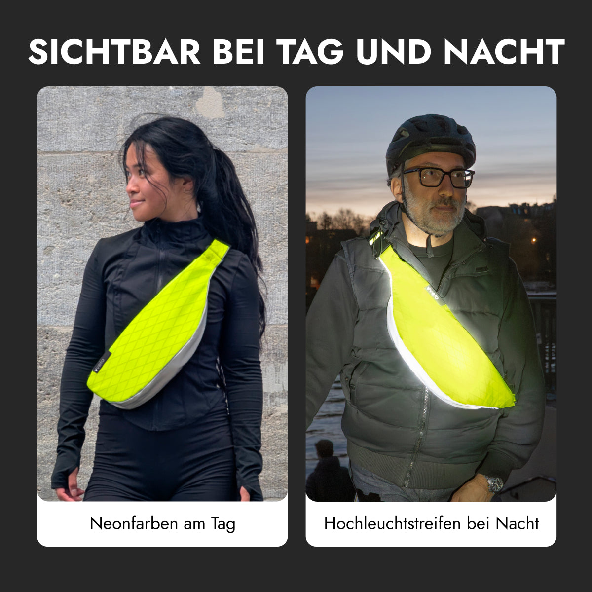 Crossbag medium – Neon-Gelb