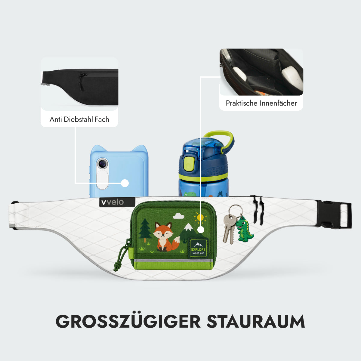 Crossbody bag kids – White
