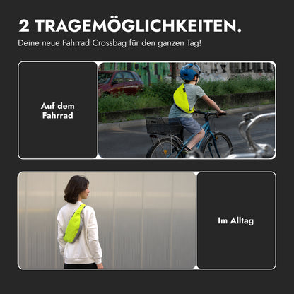 vvelo Crossbag fürs Rad und im Alltag (Klein, Gelb)