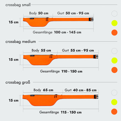 Größenvergleich - Orange